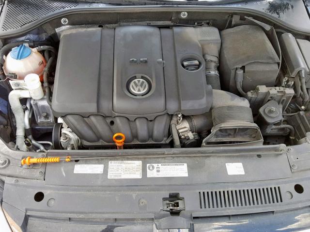 1VWAP7A33CC067578 - 2012 VOLKSWAGEN PASSAT S BLUE photo 7