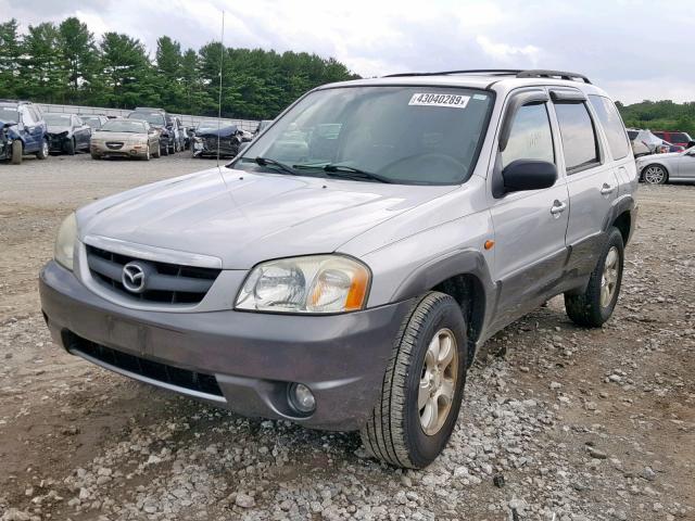 4F2CZ94153KM49936 - 2003 MAZDA TRIBUTE LX SILVER photo 2