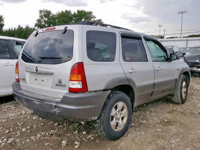 4F2CZ94153KM49936 - 2003 MAZDA TRIBUTE LX SILVER photo 4