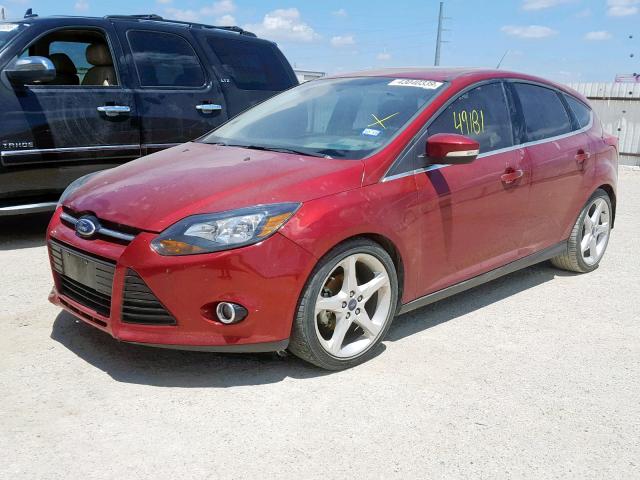 1FADP3N2XEL196582 - 2014 FORD FOCUS TITA RED photo 2