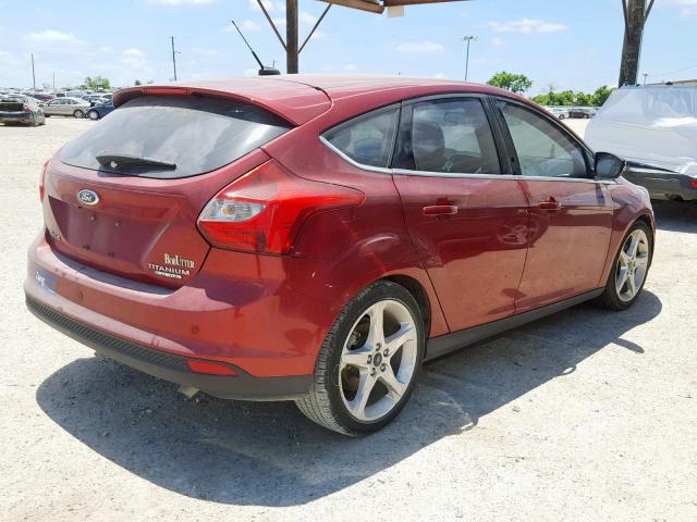 1FADP3N2XEL196582 - 2014 FORD FOCUS TITA RED photo 4