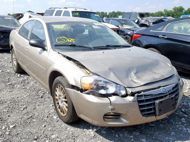 1C3EL46X54N327774 - 2004 CHRYSLER SEBRING LX TAN photo 1