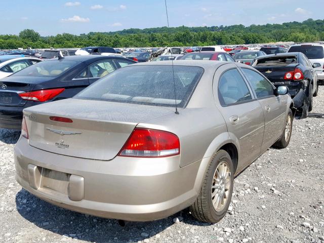 1C3EL46X54N327774 - 2004 CHRYSLER SEBRING LX TAN photo 4