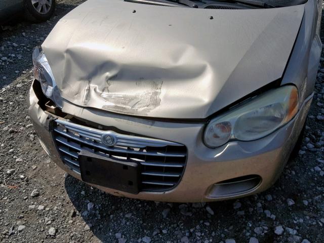 1C3EL46X54N327774 - 2004 CHRYSLER SEBRING LX TAN photo 9