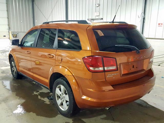 3D4PH1FG6BT503476 - 2011 DODGE JOURNEY MA ORANGE photo 3