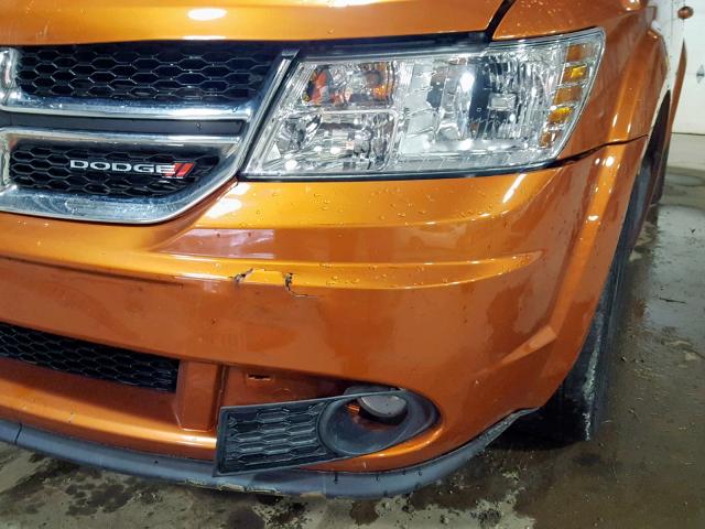 3D4PH1FG6BT503476 - 2011 DODGE JOURNEY MA ORANGE photo 9