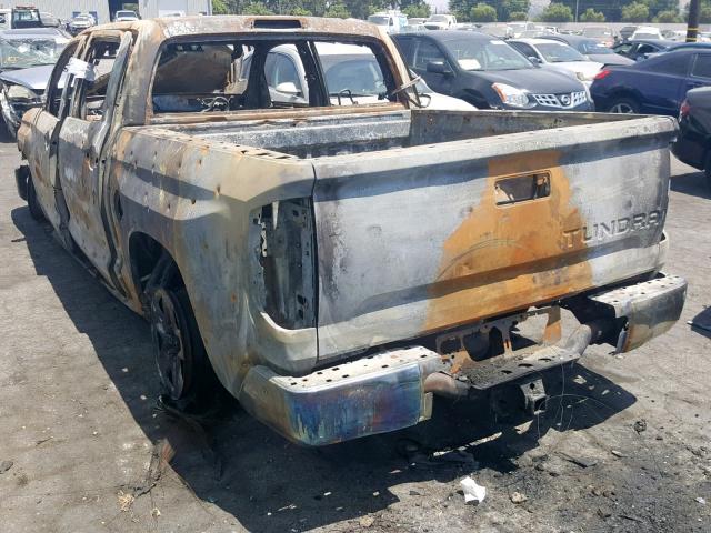 5TFEY5F15KX245091 - 2019 TOYOTA TUNDRA CRE BURN photo 3