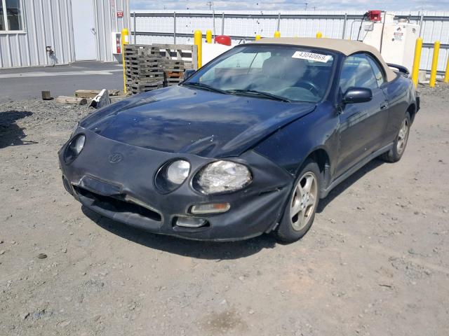 JT5FG02T0V0044287 - 1997 TOYOTA CELICA GT BLACK photo 2