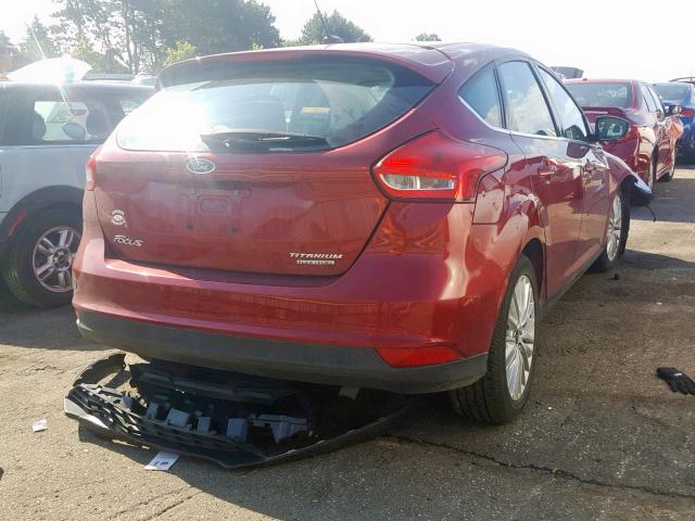 1FADP3N29GL262803 - 2016 FORD FOCUS TITA RED photo 4