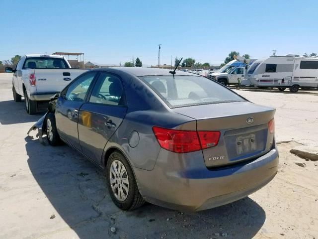 KNAFU4A20D5736786 - 2013 KIA FORTE EX CHARCOAL photo 3