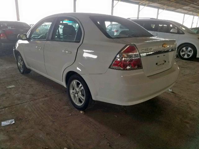 KL1TD5DE3BB113458 - 2011 CHEVROLET AVEO LS WHITE photo 3