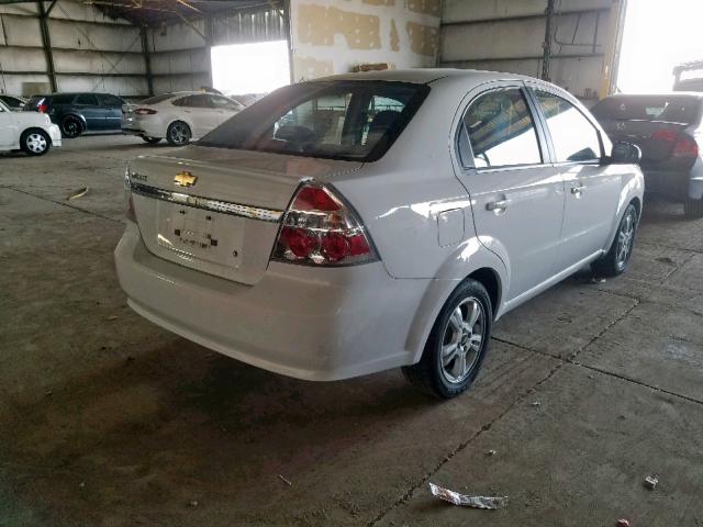 KL1TD5DE3BB113458 - 2011 CHEVROLET AVEO LS WHITE photo 4