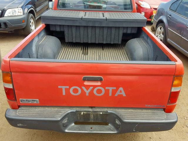 4TANL42NXTZ126620 - 1996 TOYOTA TACOMA RED photo 6