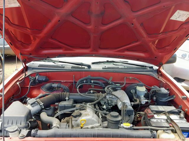 4TANL42NXTZ126620 - 1996 TOYOTA TACOMA RED photo 7