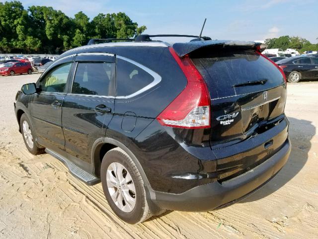 2HKRM3H71DH507173 - 2013 HONDA CR-V EXL BLACK photo 3