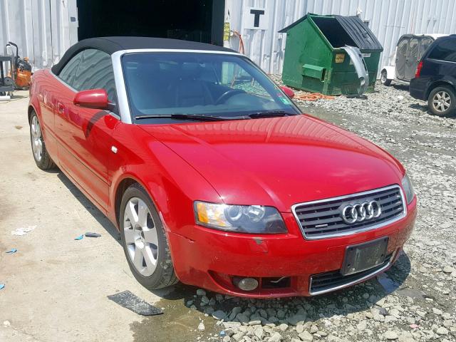 WAUDT48H56K009104 - 2006 AUDI A4 QUATTRO RED photo 1