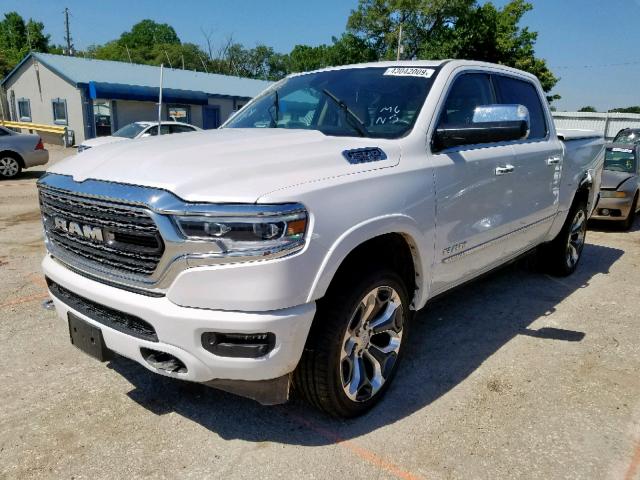 1C6SRFHT0KN752102 - 2019 RAM 1500 LIMIT WHITE photo 2