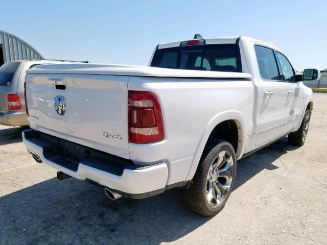 1C6SRFHT0KN752102 - 2019 RAM 1500 LIMIT WHITE photo 4