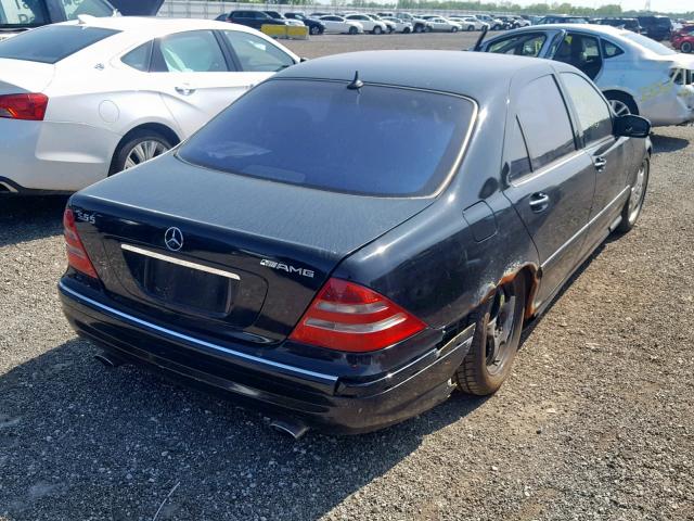 WDBNG73J72A285564 - 2002 MERCEDES-BENZ S 55 AMG BLACK photo 4