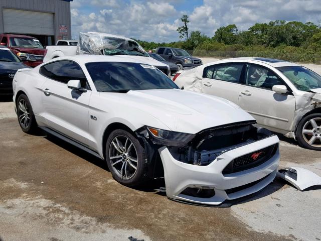 1FA6P8CF4H5227314 - 2017 FORD MUSTANG GT WHITE photo 1