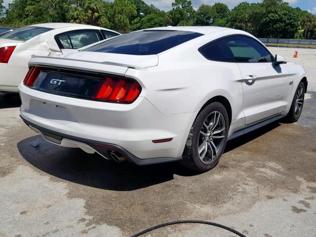 1FA6P8CF4H5227314 - 2017 FORD MUSTANG GT WHITE photo 4