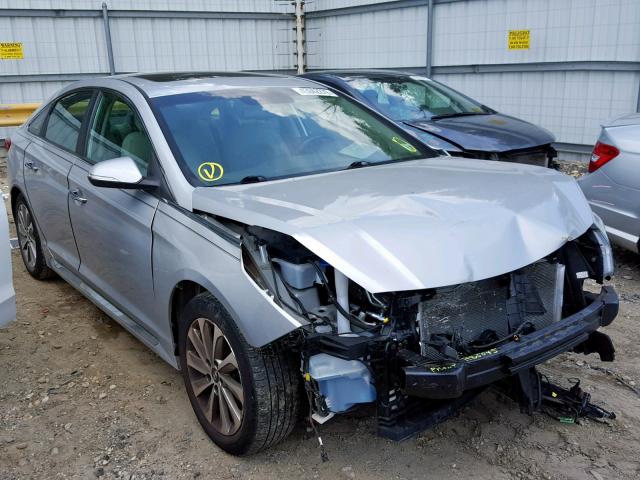 5NPE34AF7HH549555 - 2017 HYUNDAI SONATA SPO SILVER photo 1