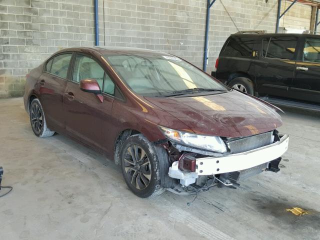 19XFB2F97DE087933 - 2013 HONDA CIVIC EXL BURGUNDY photo 1