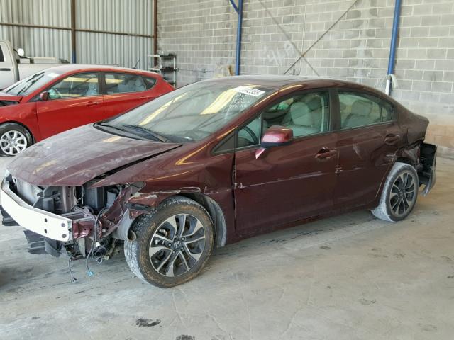 19XFB2F97DE087933 - 2013 HONDA CIVIC EXL BURGUNDY photo 9