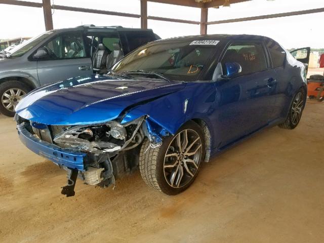 JTKJF5C73E3078215 - 2014 TOYOTA SCION TC ლურჯი ფოტო 2