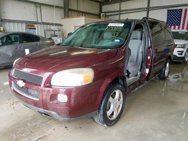 1GNDV33L26D103715 - 2006 CHEVROLET UPLANDER L MAROON photo 2