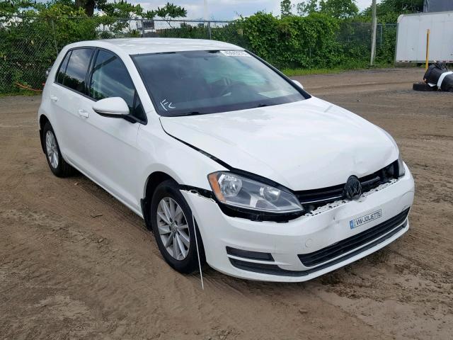 3VWRA7AU6FM017158 - 2015 VOLKSWAGEN GOLF TDI WHITE photo 1