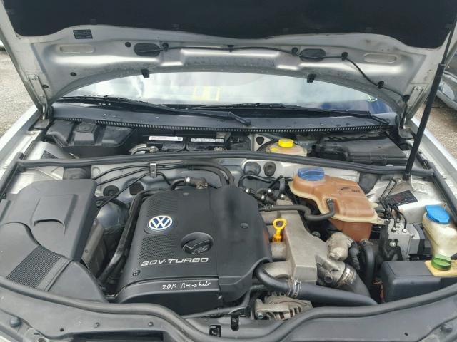 WVWAC63B81P029914 - 2001 VOLKSWAGEN PASSAT GLS SILVER photo 7