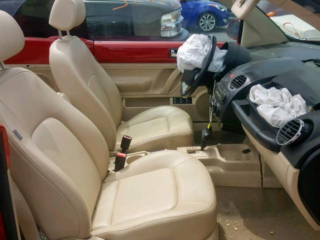 3VWRW3AL7AM002503 - 2010 VOLKSWAGEN NEW BEETLE წითელი ფოტო 5