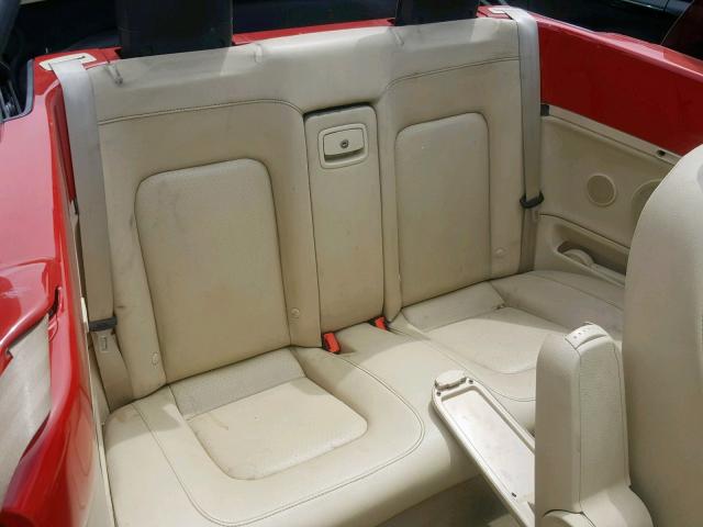 3VWRW3AL7AM002503 - 2010 VOLKSWAGEN NEW BEETLE წითელი ფოტო 6