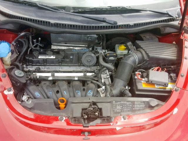 3VWRW3AL7AM002503 - 2010 VOLKSWAGEN NEW BEETLE წითელი ფოტო 7