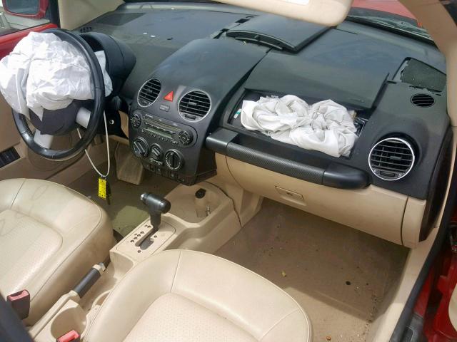 3VWRW3AL7AM002503 - 2010 VOLKSWAGEN NEW BEETLE წითელი ფოტო 9