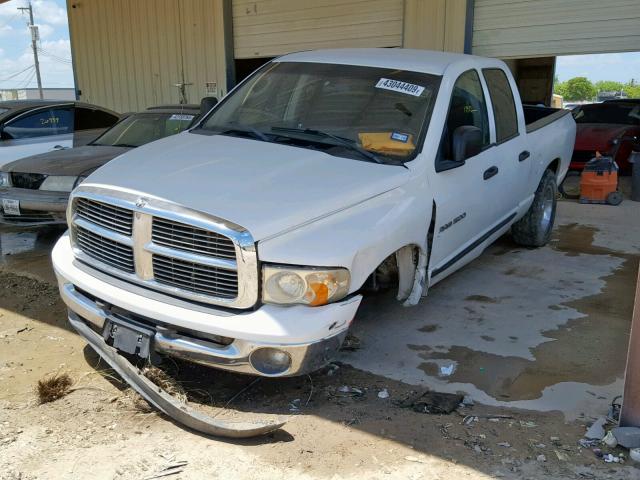 1D7HA18N75J585656 - 2005 DODGE RAM 1500 S WHITE photo 2