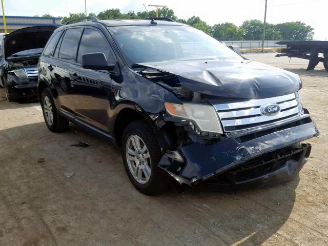 2FMDK36C37BB21222 - 2007 FORD EDGE SE BLACK photo 1