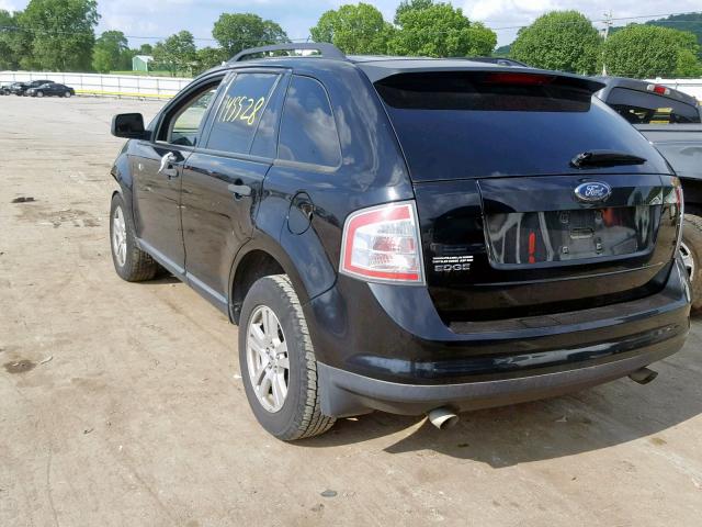 2FMDK36C37BB21222 - 2007 FORD EDGE SE BLACK photo 3