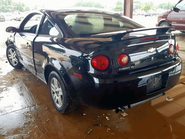 1G1AL15F677383600 - 2007 CHEVROLET COBALT LT BLACK photo 3