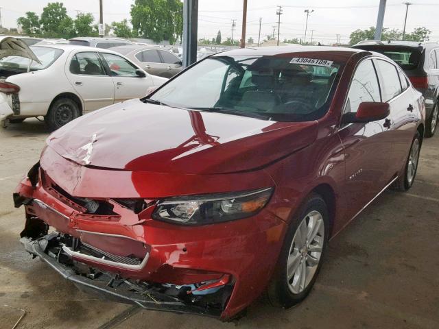 1G1ZF5SU1JF273359 - 2018 CHEVROLET MALIBU HYB RED photo 2