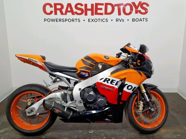 JH2SC59J69K000635 - 2009 HONDA CBR1000 RR ORANGE photo 1