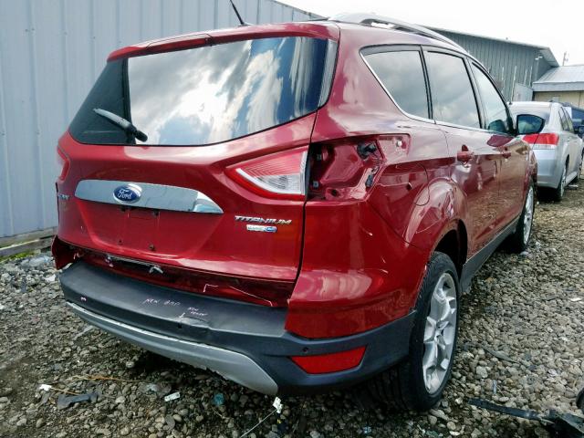 1FMCU9JX3EUC70322 - 2014 FORD ESCAPE TIT RED photo 4