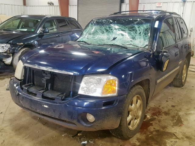 1GKDT13S122171721 - 2002 GMC ENVOY BLUE photo 2