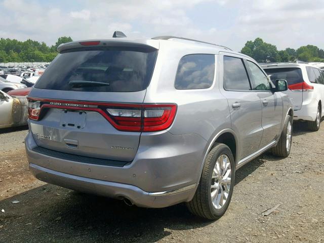 1C4RDJDG3GC486255 - 2016 DODGE DURANGO LI SILVER photo 4