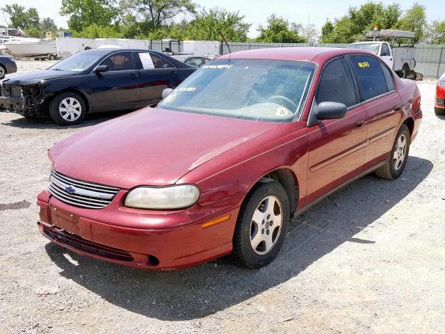 1G1ND52F24M555080 - 2004 CHEVROLET CLASSIC MAROON photo 2