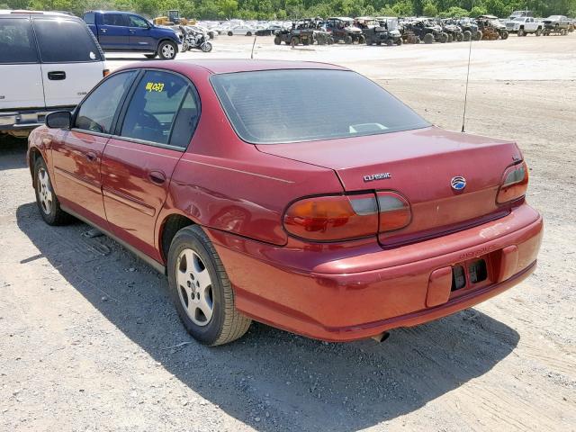 1G1ND52F24M555080 - 2004 CHEVROLET CLASSIC MAROON photo 3