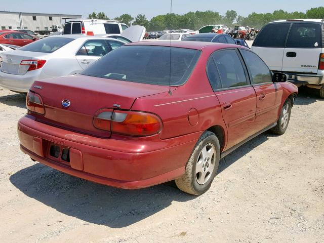 1G1ND52F24M555080 - 2004 CHEVROLET CLASSIC MAROON photo 4