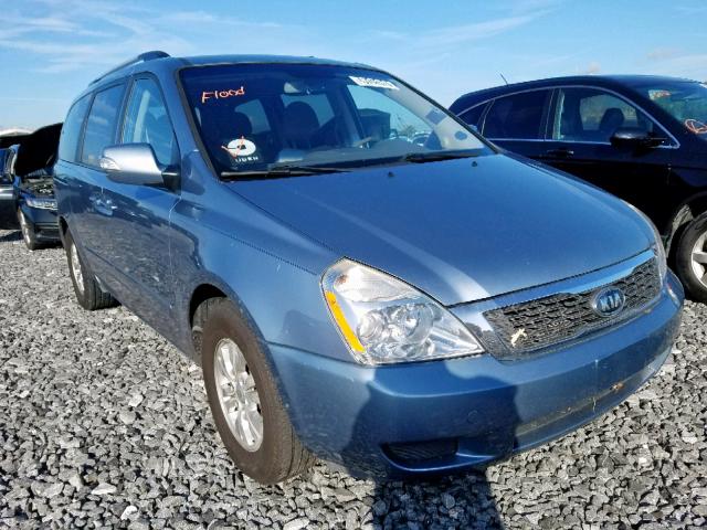 KNDMG4C71C6422762 - 2012 KIA SEDONA LX BLUE photo 1