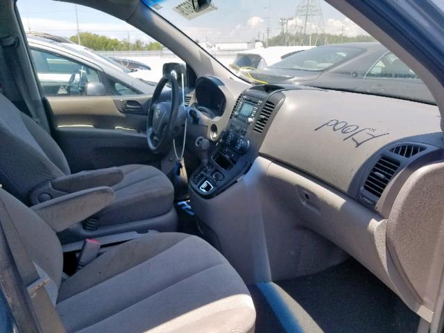 KNDMG4C71C6422762 - 2012 KIA SEDONA LX BLUE photo 5